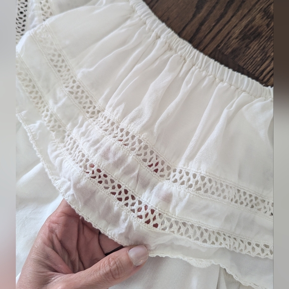 Aritzia Wilfred Off-the-Shoulder white Emmie Dress size M - Picture 5 of 9